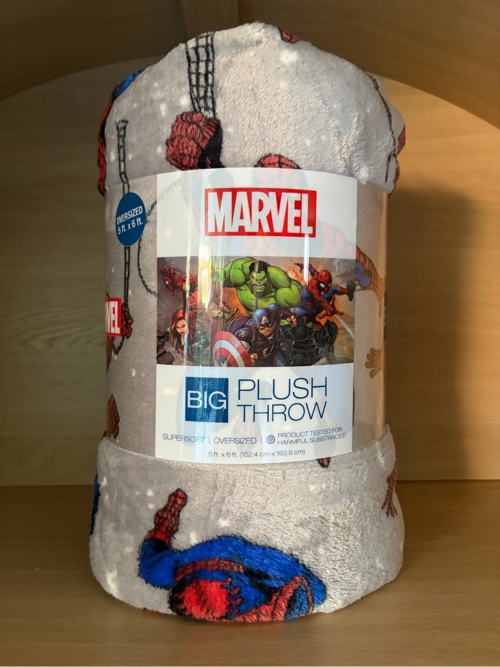 ✨$13✨NWT•Marvel Spider-Man Supersoft Oversized Plush Throw Blanket